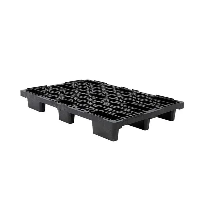 Lightweight Nestable Pallet 80x120 cm Black - European Format