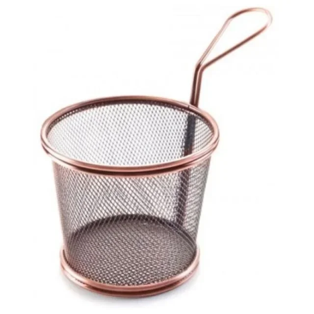 Bronzefarbener Edelstahl-Kegel-Filterkorb - Durchmesser 12 cm