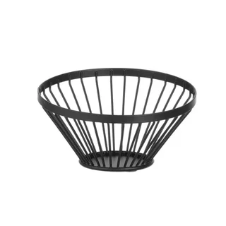 Angled Black Fruit Basket - Ø 15 cm