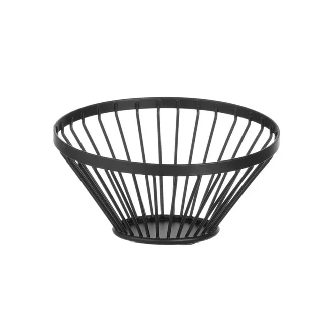 Angled Black Fruit Basket - Ø 15 cm