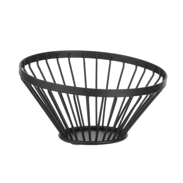 Angled Black Fruit Basket - Ø 15 cm