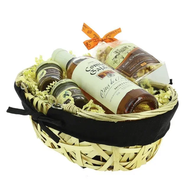 Panier Ovale Eclisse Double Paroi Bois Noir 280 x 200 mm