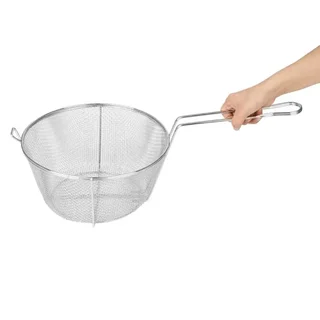 Stainless Steel Breadcrumb Basket | Fine Mesh Breading Sieve