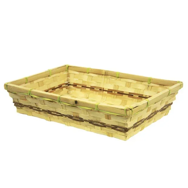 Rechteckiger Bambuskorb - 33 x 23 cm
