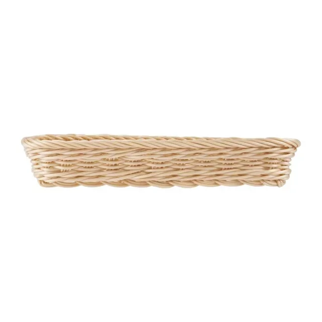 Cesto Rettangolare Portaposate Rattan e Polipropilene 270 x 100 mm