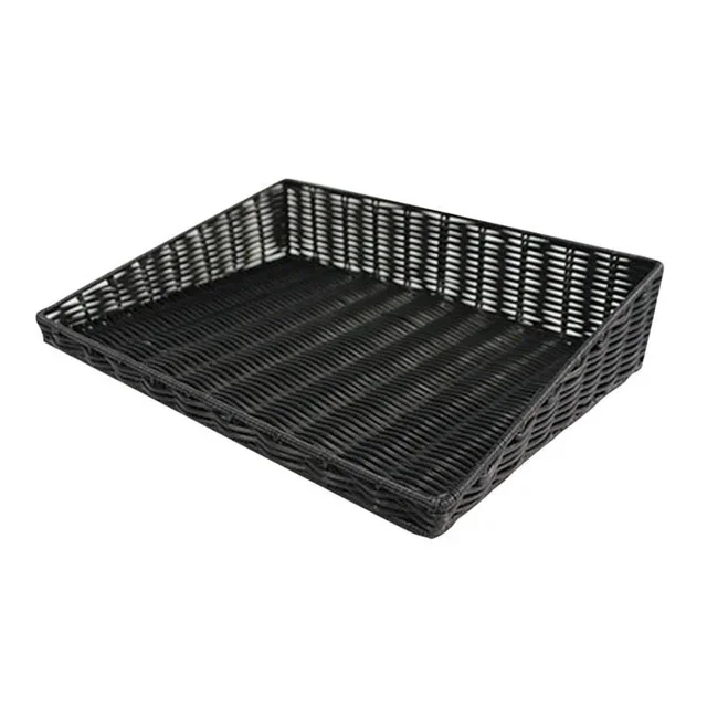 Panier de Rangement Tablette Noir en Polypropylène - Dimensions 400 x 300 mm