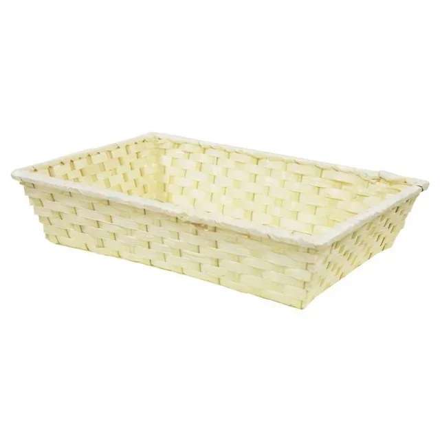 Natürlicher Bambus Rechteckiger Korb 380x280 mm
