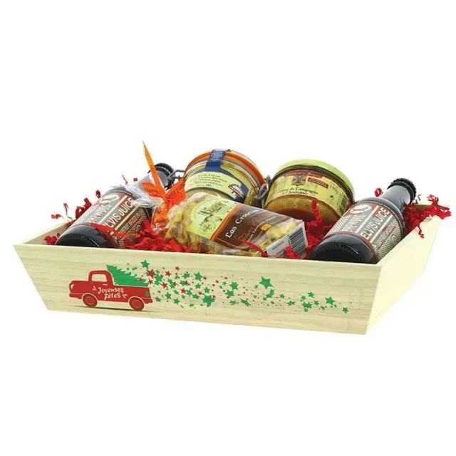 Rechteckiger Holzkorb Party Dekoration - 350 x 250 mm