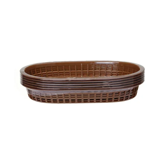 Fast-Food Serving Basket - Brown Color - Pack of 6 Units