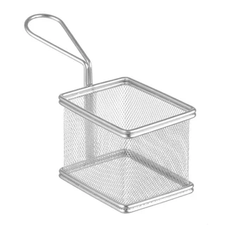 Mini Pommes-Frites-Korb 100x80 mm Edelstahl