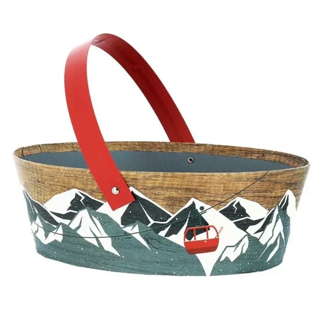 Panier de Trottoir Ovale Couleur Marron Dimensions 240x200 mm