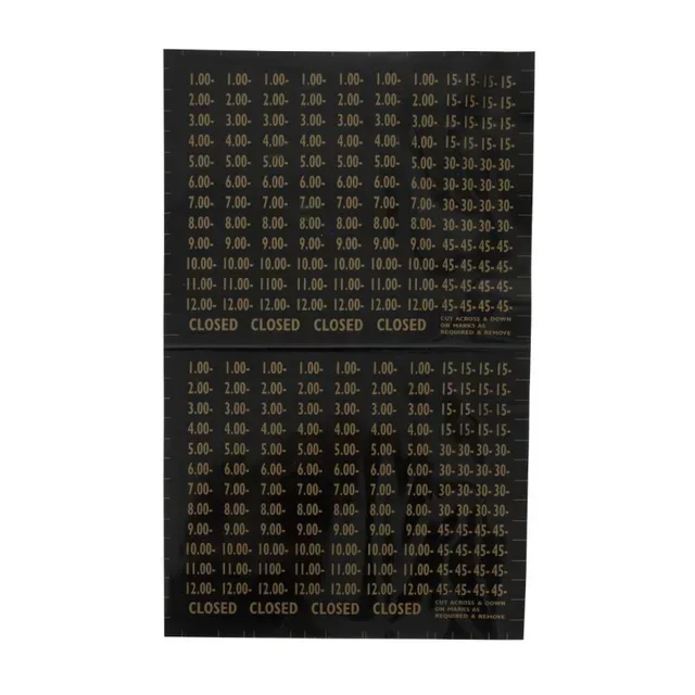 Panneau Affichage Horaires Ouverture