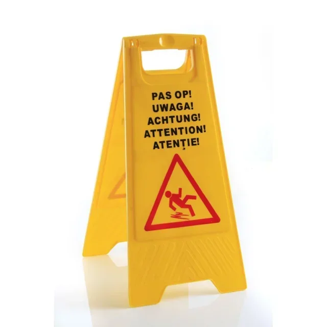 Caution Wet Floor Sign - Slippery Surface Warning Sign