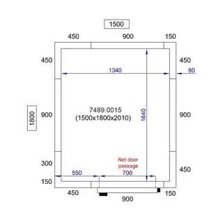 Isothermal Panel Cold Room - Dimensions 1500x1800x2010 mm