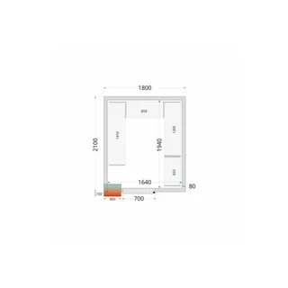 Kühlzellen-Isolierpaneel - 1800 x 2100 x 2120 mm