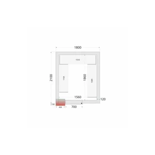Panel Aislante Cámara Frigorífica 1800x2100x2200 mm - Aislamiento Frigorífico Profesional