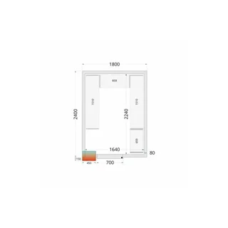 Panel Aislante Cámara Frigorífica - 1800 x 2400 x 2200 mm