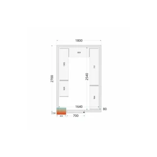 Pannello Cellula Frigorifera 1800x2700x2200 mm - Isolamento Professionale