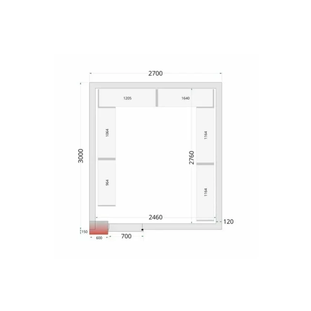 Cold Room Panel - 2700 x 3000 x 2200 mm