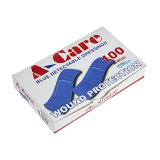 Blue Detectable Adhesive Bandages 70x25 mm - Box of 100 units