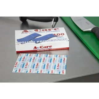 Blue Detectable Adhesive Bandages 70x25 mm - Box of 100 units