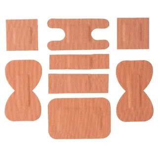 Assorted Color Fabric Bandages - Box of 100 Units