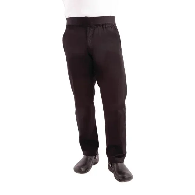 Pantalon Ajusté Homme Noir - Coupe Slim Fit - Taille Extra Large
