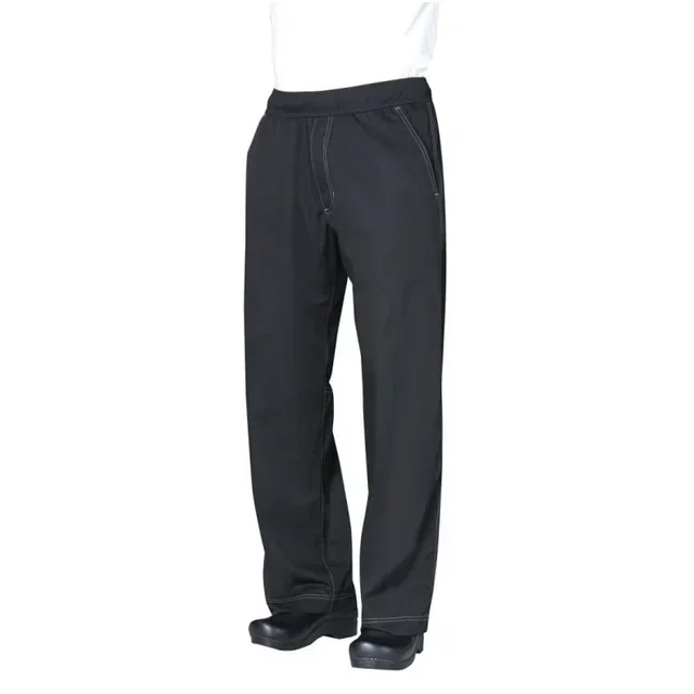 Black Unisex Baggy Pants for Kitchen - Size M
