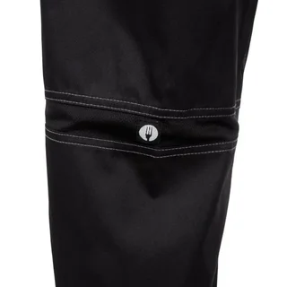 Black Baggy Fit Unisex Chef Pants - Size L