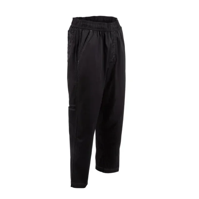 Black Baggy Fit Unisex Chef Pants - Size L