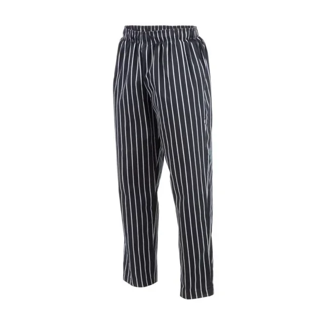 Pantalon Baggy Rayé Noir Blanc Mixte Cuisine Taille M