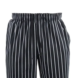 Pantalon Baggy Rayé Noir Blanc Mixte Cuisine Taille M