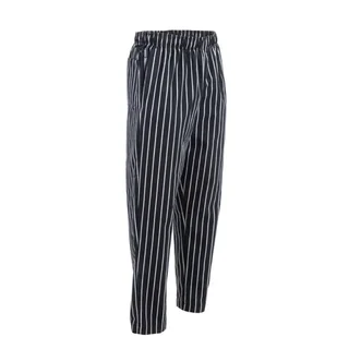 Pantalon Baggy Rayé Noir Blanc Mixte Cuisine Taille M
