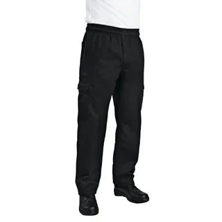 Pantalón Cargo de Cocina Negro Unisex Talla S