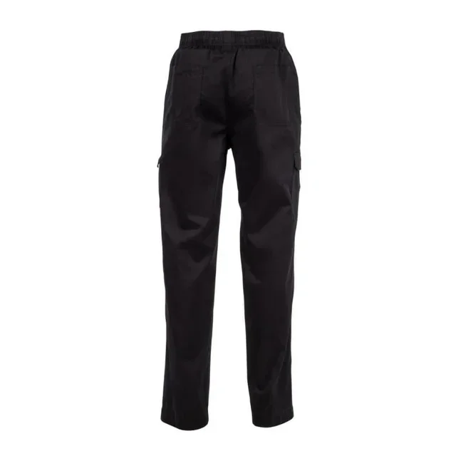 Pantalón Cargo Negro Unisex Profesional para Cocina - Tallas Grandes XXL