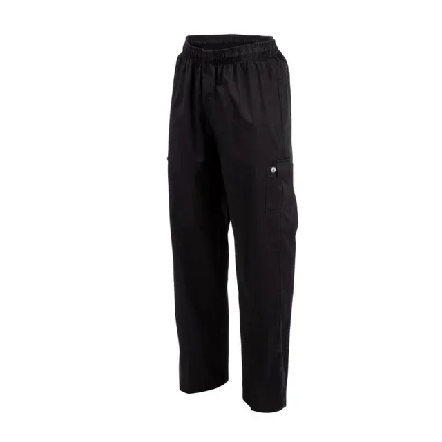 Pantalón Cargo Negro Unisex Profesional para Cocina - Tallas Grandes XXL