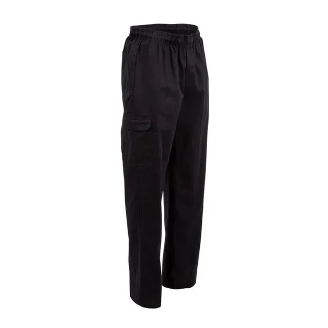 Pantalón Cargo Negro Unisex Profesional para Cocina - Tallas Grandes XXL