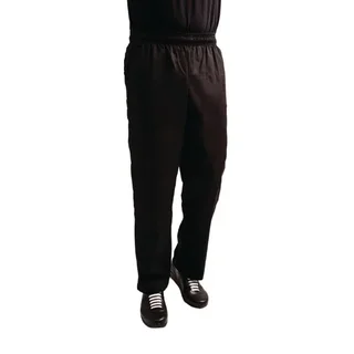 Pantaloni Chef Unisex Easyfit Nero Anti-Macchia Teflon - Taglia XL