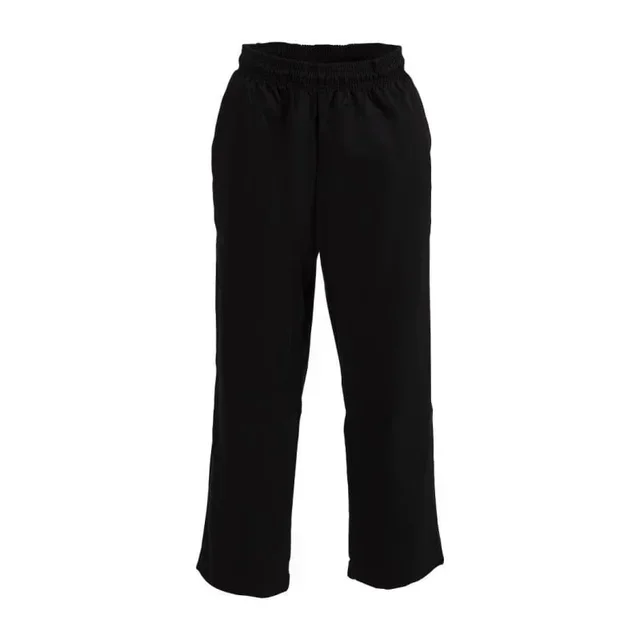 Unisex Chef Pants Easyfit Black Teflon Stain-Resistant - Size XL