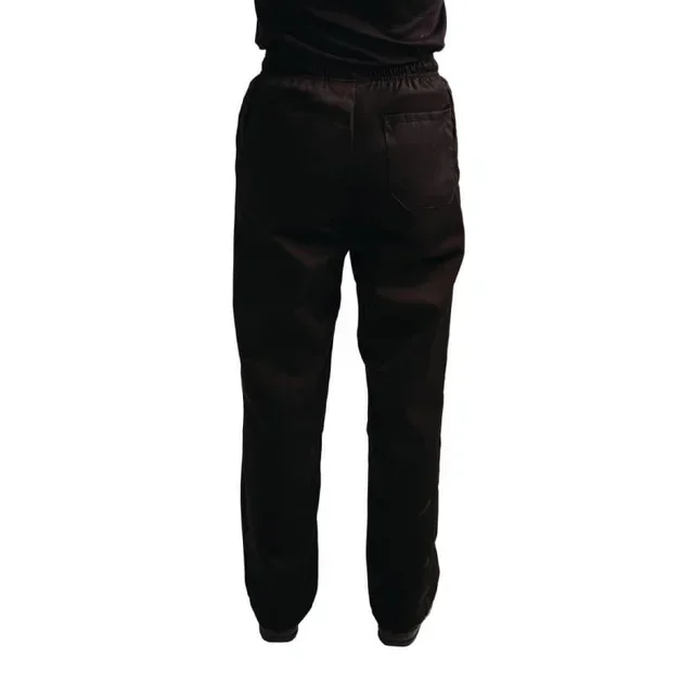 Pantaloni Chef Unisex Easyfit Nero Anti-Macchia Teflon - Taglia XL