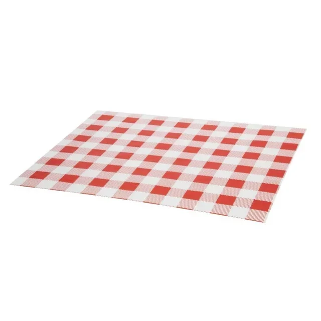 Papel Alimentario Antigrasa Vichy Rojo 310x380 mm - 200 Hojas