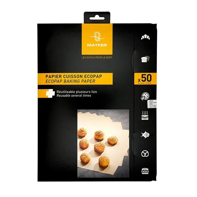 Hojas de Horno Kraft Ecopap - 40 x 30 cm - 50 Hojas