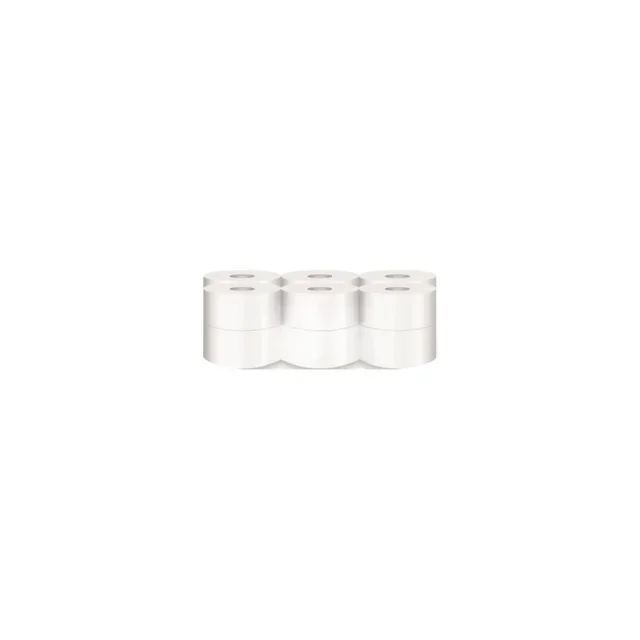 Mini Jumbo Toilet Paper 150 Meters - Pack of 12 Rolls