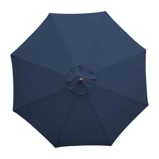 Round Garden Parasol Ø250cm - Navy Blue Canopy - 2.5m Diameter