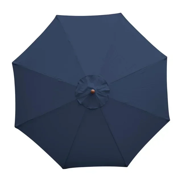 Round Garden Parasol Ø250cm - Navy Blue Canopy - 2.5m Diameter