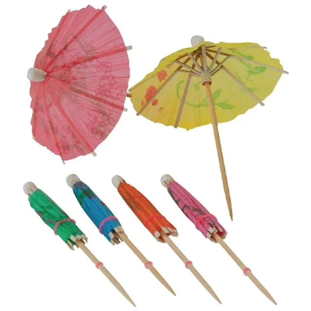 Parasol Cocktail Papier Multicolore - 144 Pièces