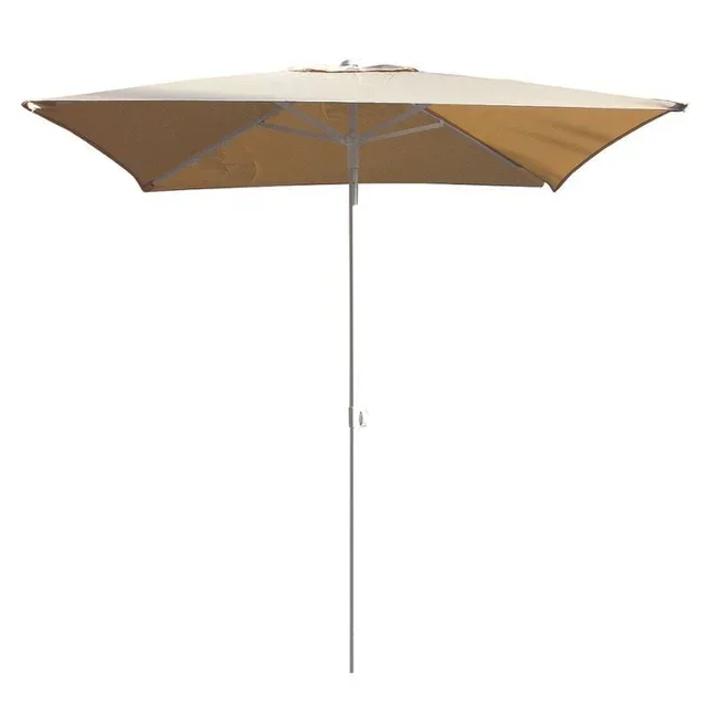 Beige Garden Parasol Aluminium Height 2.2 m