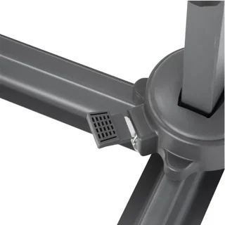 Parasol Excéntrico Venice Redondo Giratorio 360° Negro - Diámetro 3,5 m