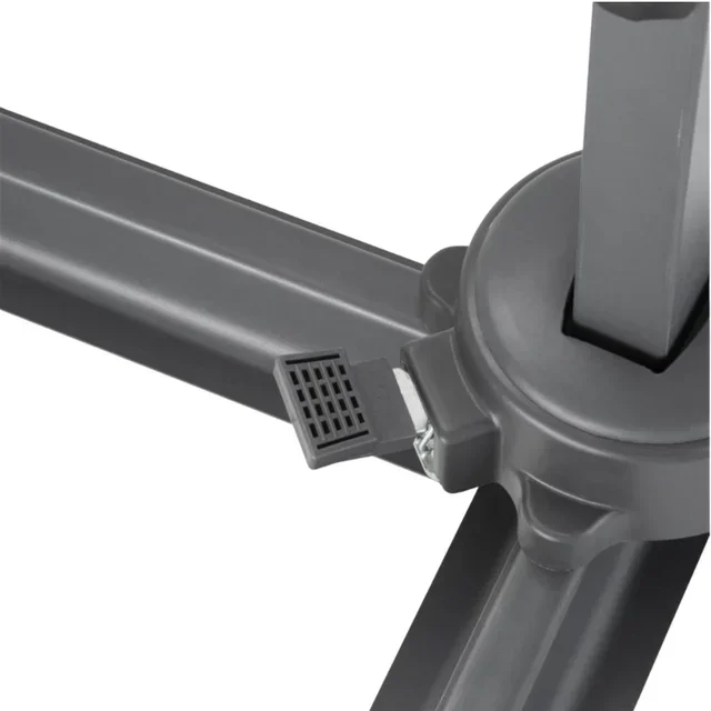 Parasol Excéntrico Venice Redondo Giratorio 360° Negro - Diámetro 3,5 m