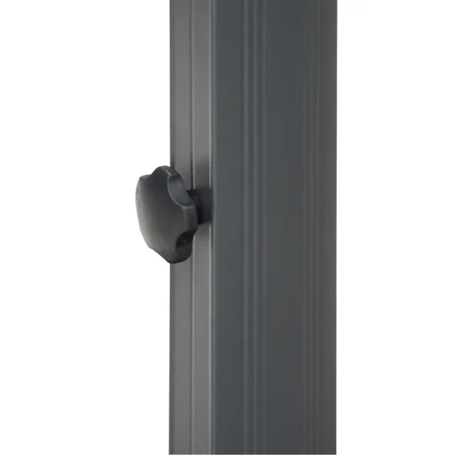 Parasol Excéntrico Venice Redondo Giratorio 360° Negro - Diámetro 3,5 m